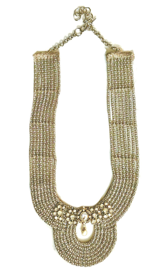 THE U NECKLACE WITH DIAMOND