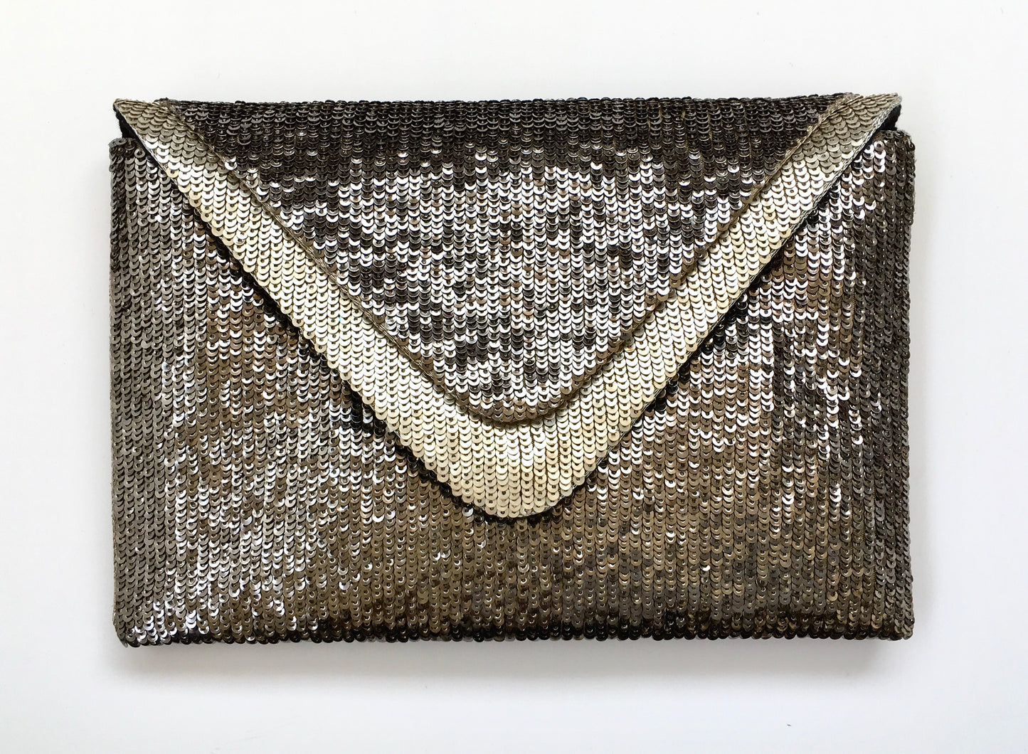 THE SEQUIN DOUBLE FLAP CLUTCH