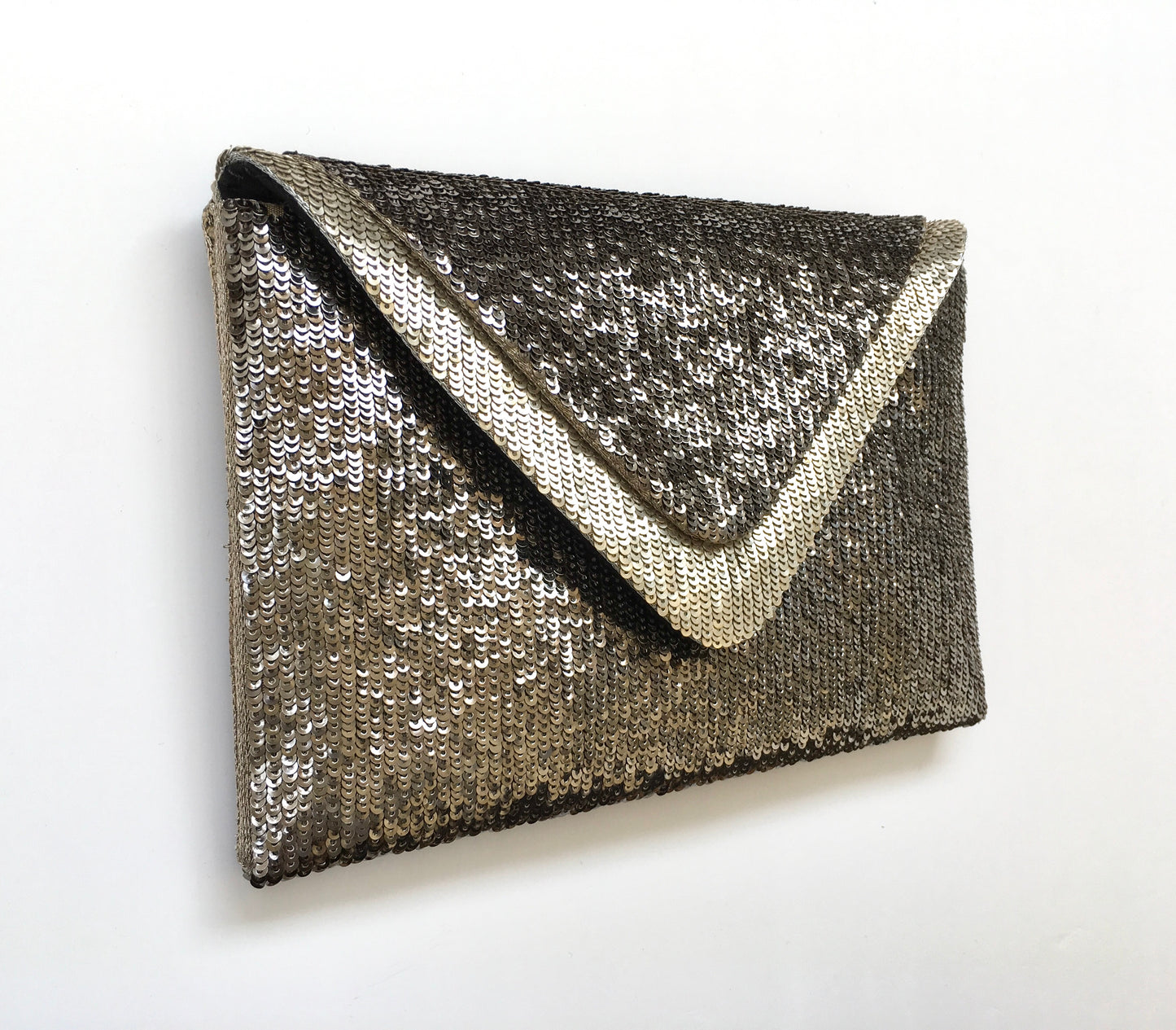 THE SEQUIN DOUBLE FLAP CLUTCH