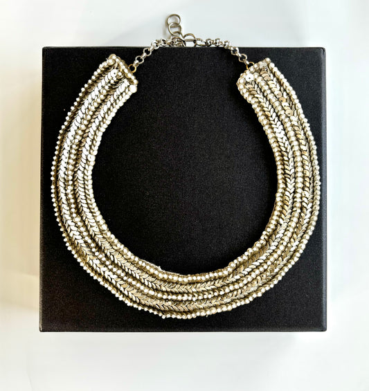 THE COLONNE NECKLACE WITH PEARL