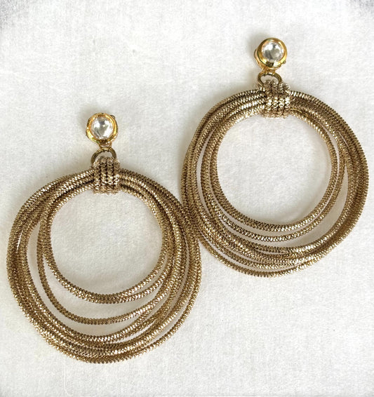 THE ROULEAU EARRING WITH POLKI