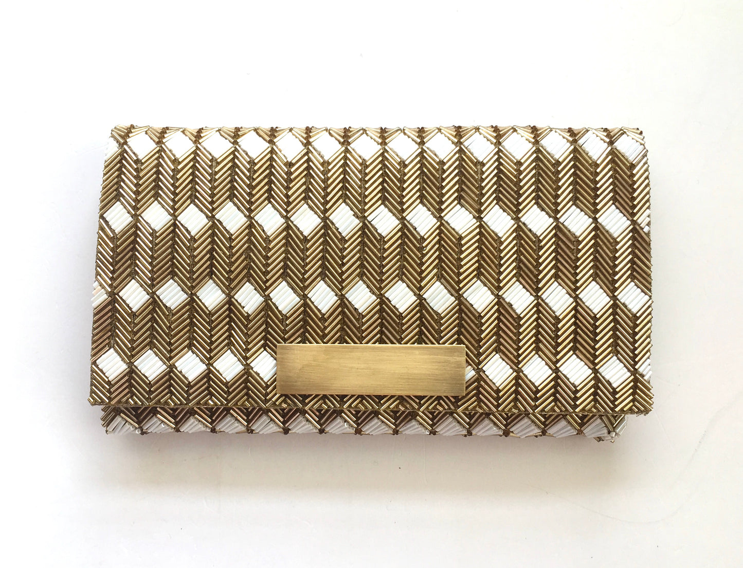 THE DECO CHEVRON CLUTCH