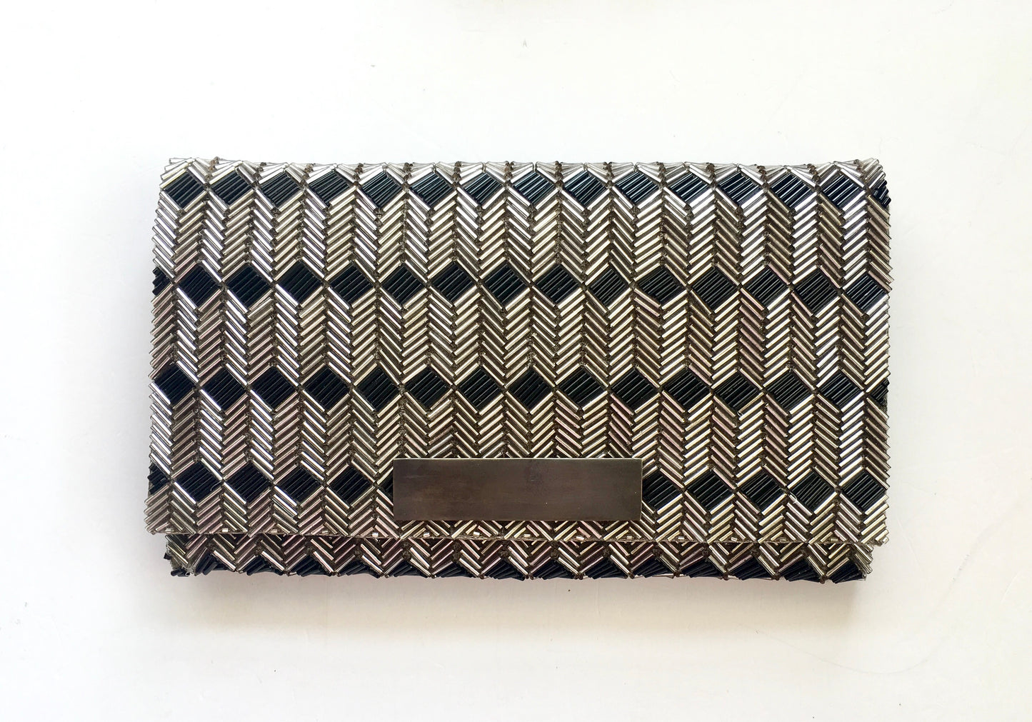 THE DECO CHEVRON CLUTCH