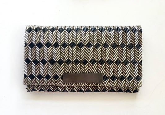 THE DECO CHEVRON CLUTCH